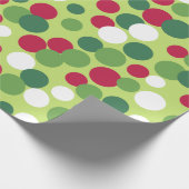 レトロクリスマスドットラッピング紙 ラッピングペーパー (角)