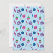 レトロクリスマスハンド図解入りの、写真付きのカクテルパーティー 招待状 (裏面)