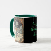 レトロクリスマスバイゴーンエラスノーシーン マグカップ (正面左)