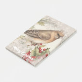 レトロクリスマスバード ポストイット (アングル)