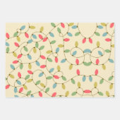 レトロクリスマスパステル50sヴィンテージラッピングパパ ラッピングペーパーシート (正面)