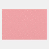 レトロクリスマスパターン（赤、ピンク、緑） ラッピングペーパーシート (正面3)