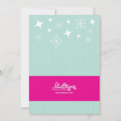 レトロクリスマスパーティの招待状 招待状 (裏面)