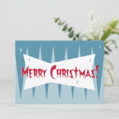 レトロクリスマスパーティの招待状 招待状 (スタンド正面)