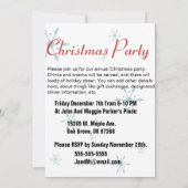 レトロクリスマスパーティの招待状 招待状 (裏面)