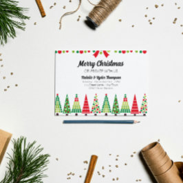 レトロクリスマスパーティー招待状 招待状