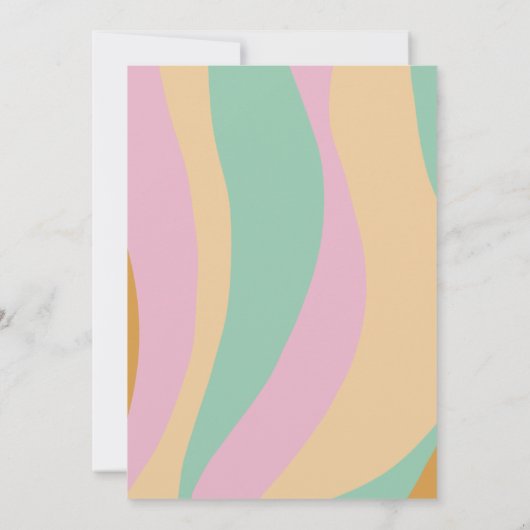 レトロクリスマスパーティー醜いセーターイベント 招待状 (裏面)