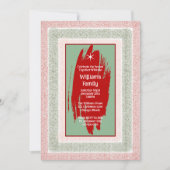 レトロクリスマスパーティー ホリデーデジタル招待状 招待状 (正面)