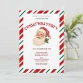 レトロクリスマスパーティー 招待状 (スタンド正面)