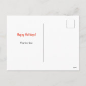 レトロクリスマスビレッジカオスホリデーポストカード シーズンポストカード (裏面)