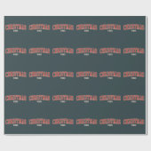 レトロクリスマスビーブスホリデイ ラッピングペーパー (フラット)