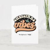 レトロクリスマスビーブス写真 シーズンカード (正面)