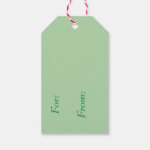 レトロクリスマスファンタジードラゴン ギフトタグ (裏面)