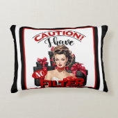 レトロクリスマスフィルターなしピンナップ アクセントクッション (正面)