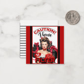 レトロクリスマスフィルターなしピンナップ ノートカード (正面/裏面インサイチュ)