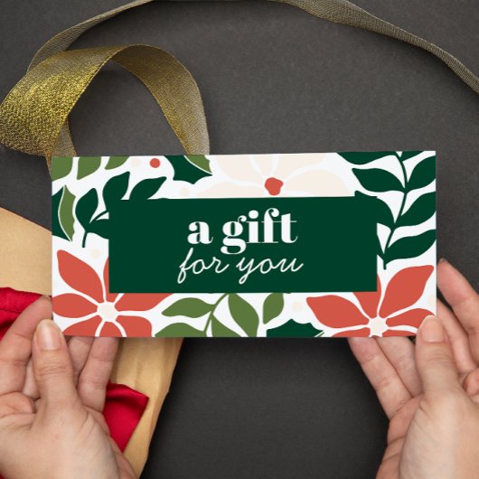 レトロクリスマスフラワーグリーンレッドアイボリースペシャル