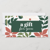 レトロクリスマスフラワーグリーンレッドアイボリースペシャル (正面)