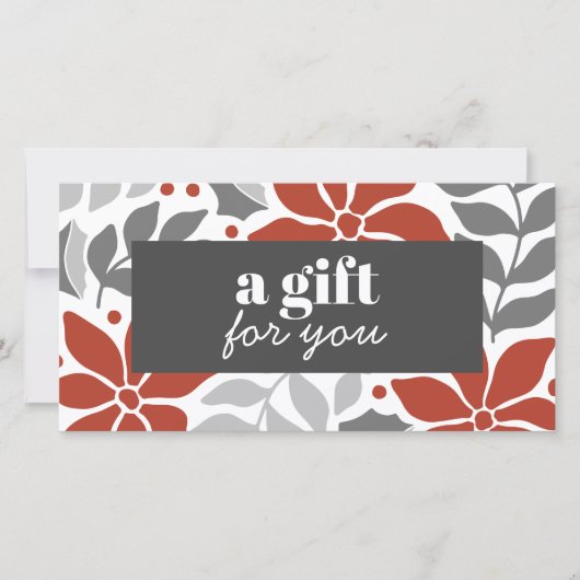 レトロクリスマスフラワーレッドグレーシルバースペシャル (正面)