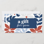 レトロクリスマスフラワーレッドブルーシルバースペシャル (正面)