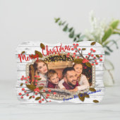 レトロクリスマスフレファンシーームカット写真 シーズンカード (スタンド正面)