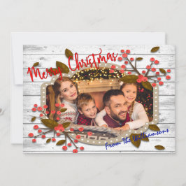 レトロクリスマスフレーム写真 シーズンカード