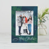 レトロクリスマスプレイド2フォトグリーティング シーズンカード (スタンド正面)