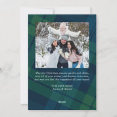 レトロクリスマスプレイド2フォトグリーティング シーズンカード (裏面)