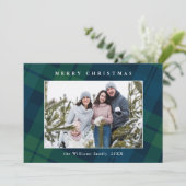 レトロクリスマスプレイド2フォトグリーティング シーズンカード (スタンド正面)