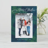 レトロクリスマスプレイド5フォトグリーティング シーズンカード (スタンド正面)