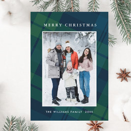 レトロクリスマスプレッドワンフォトグリーティング シーズンカード