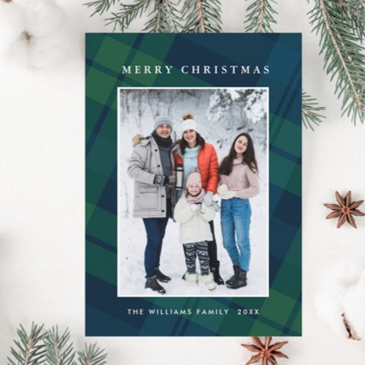 レトロクリスマスプレッドワンフォトグリーティング シーズンカード