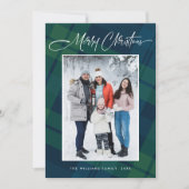 レトロクリスマスプレッドワンフォトグリーティング シーズンカード (正面)