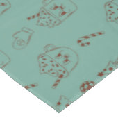 レトロクリスマスホットココアホリデーかわいいパターン テーブルクロス (アングル)