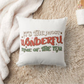 レトロクリスマスホリデーことわざ クッション (ブランケット)