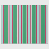 レトロクリスマスホリデーグリーンレッドラッピング紙 ラッピングペーパー (フラット)