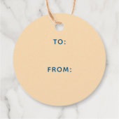 レトロクリスマスホリデーズホリーすてきタイポグラフィ フェイバータグ (裏面)