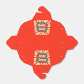 レトロクリスマスホリデーズホリーすてきタイポグラフィ フェイバーボックス (折り畳みなし)