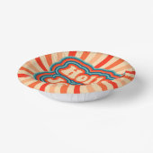 レトロクリスマスホリデーズホリーすてきタイポグラフィ ペーパーボウル (傾斜あり)