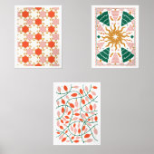 レトロクリスマスホリデーライツツリーズピンク (正面)