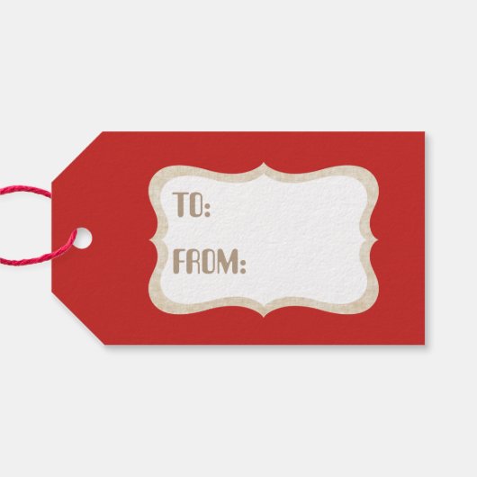 レトロクリスマスホリデー雪だるまパーティー追加の名前タグ ギフトタグ (裏面横)