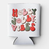 レトロクリスマスホリーすてきビベストレンディーホリデー 缶クーラー (正面)