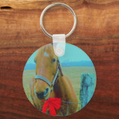 レトロクリスマスホース キーホルダー (正面)