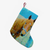 レトロクリスマスホース スモールクリスマスストッキング (正面 (吊り時))