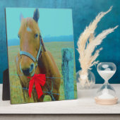 レトロクリスマスホース フォトプラーク (側面)