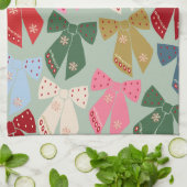 レトロクリスマスボウズコケット キッチンタオル (折り畳み)