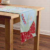 レトロクリスマスボウズコケット ショートテーブルランナー (インサイチュ)