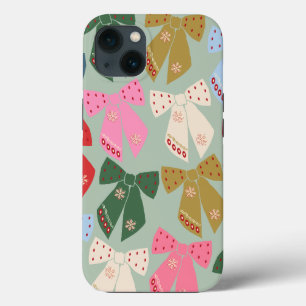 レトロクリスマスボウズコケット iPhone 13ケース