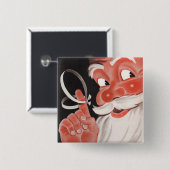 レトロクリスマスボタン 缶バッジ (正面&裏面)