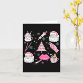 レトロクリスマスボトックスディーラー美的ナース傷害 カード (黄色い花)