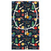 レトロクリスマスボーリングパターン スモールペーパーバッグ (裏面)